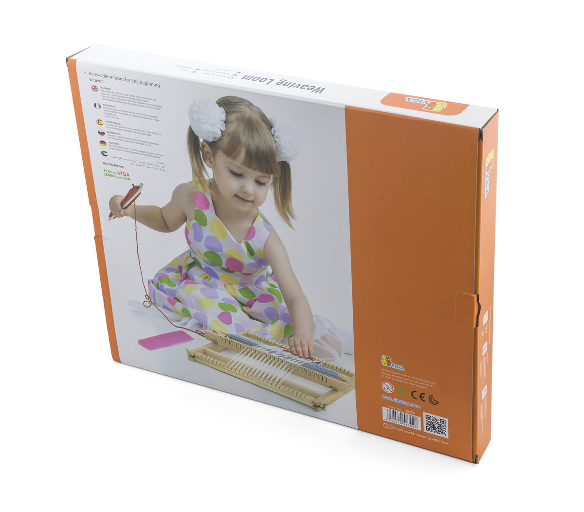 VIGA Medinė Audimo Staklė Montessori Kūrybinis Rinkinys Vaikams