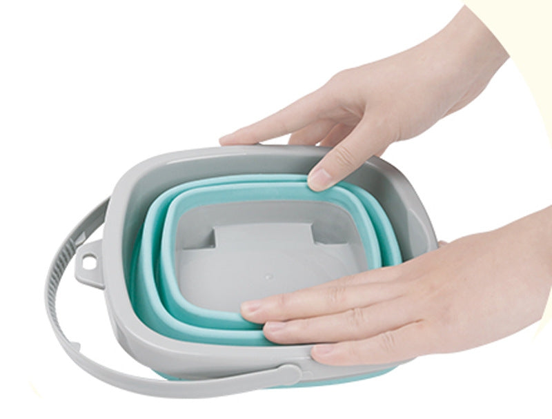 WOOPIE Kvadratinis sulankstomas mėlynas kibirėlis – vaizdas 6