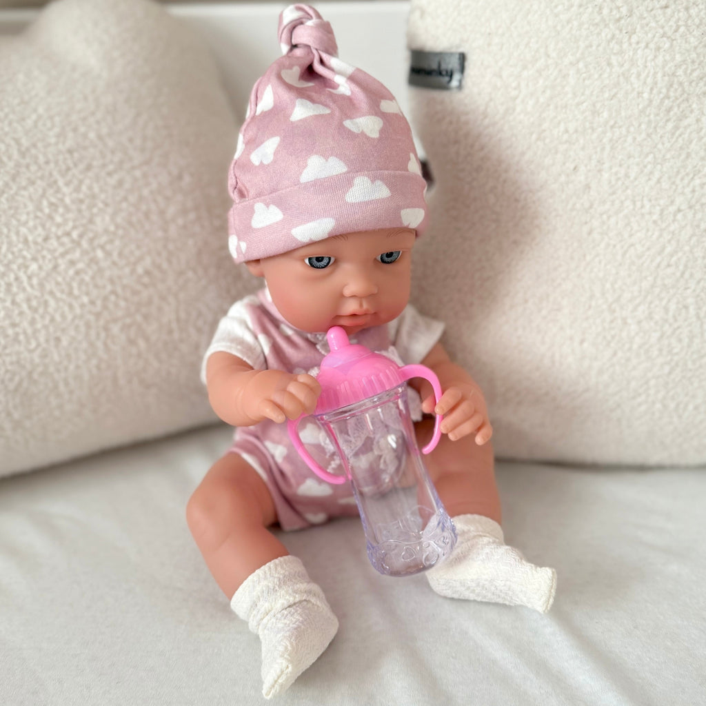 WOOPIE ROYAL Kūdikėlio lėlė 36 cm rožiniame kostiume su priedais