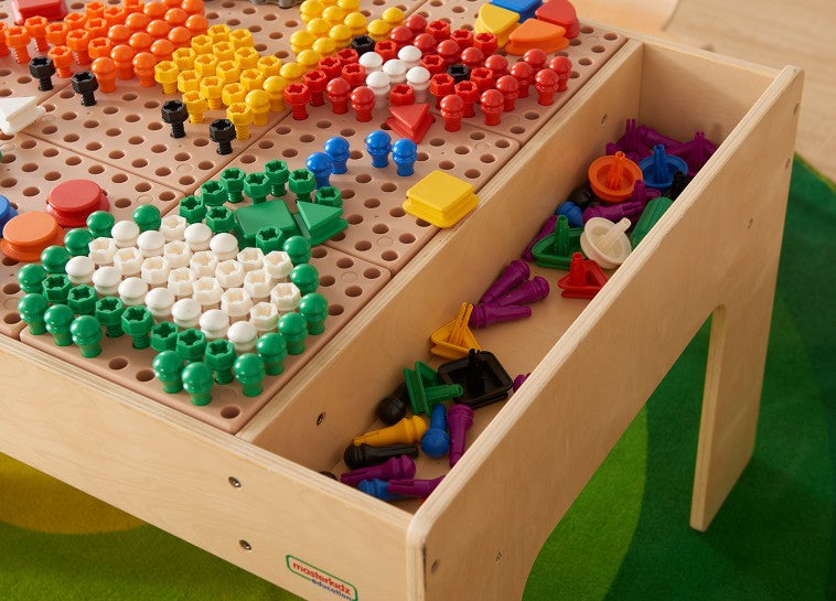 MASTERKIDZ STEM priedų rinkinys: kaiščiai, varžtai, įrankiai (352 dalys) – vaizdas 3