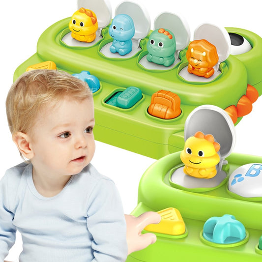 WOOPIE BABY edukacinis žaislas POP-UP „Iššokantys Dinozaurai“ – pagrindinis vaizdas