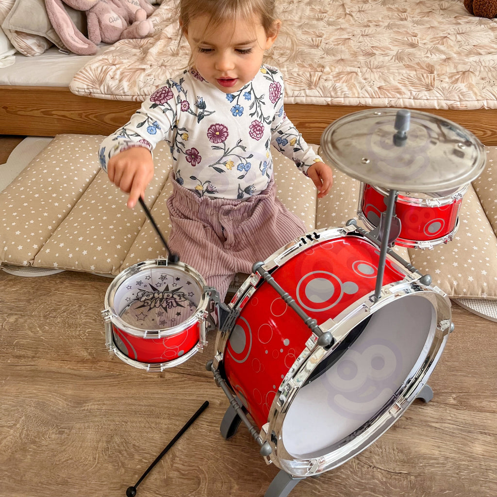 WOOPIE Vaikiškas Būgnų Komplektas Muzikiniams Žaislams 3+