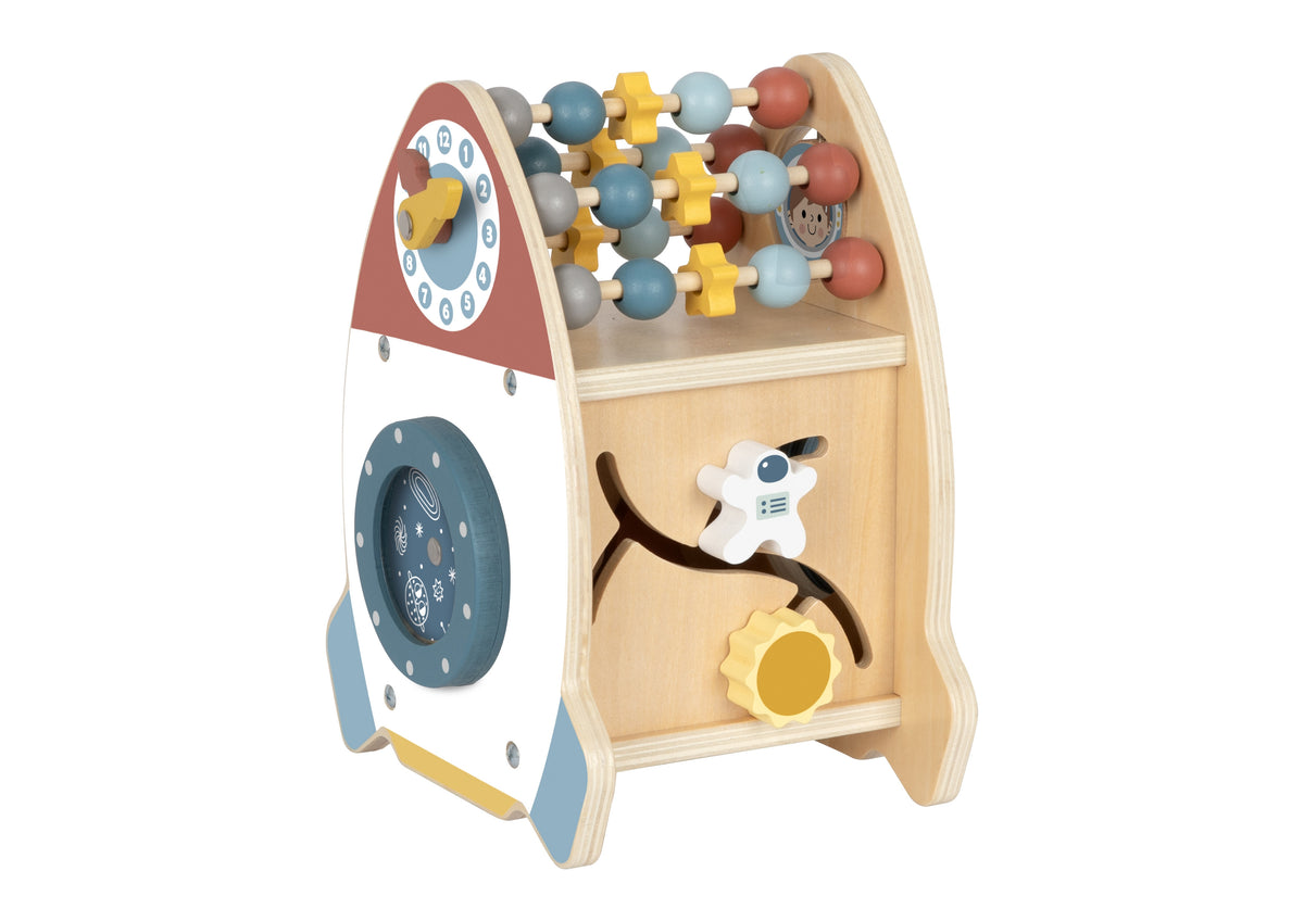 TOOKY TOY Medinė Kosminė Raketa su 6 Veiklomis