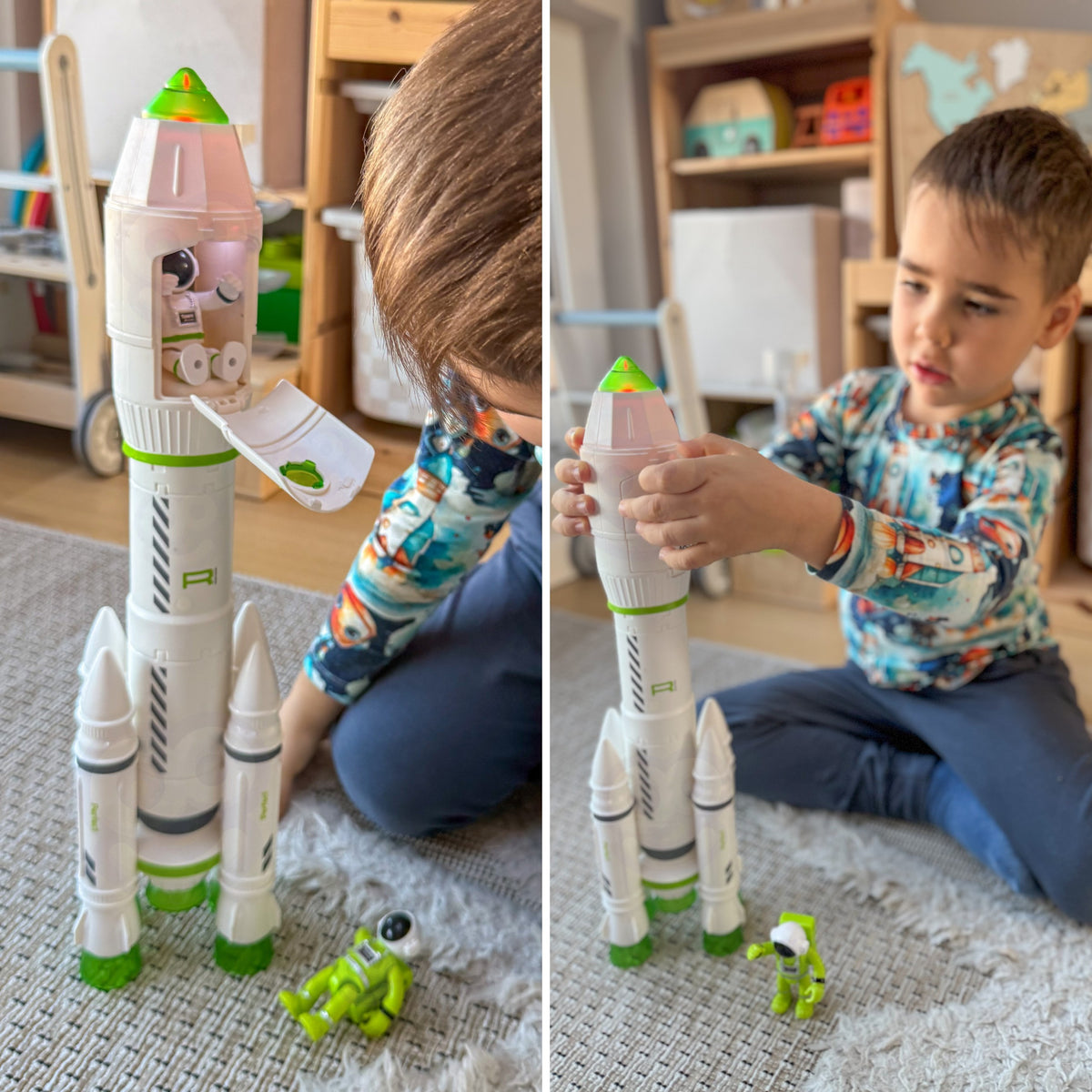 WOOPIE Interaktyvi Kosminė Raketa su Garso ir Šviesos Efektais