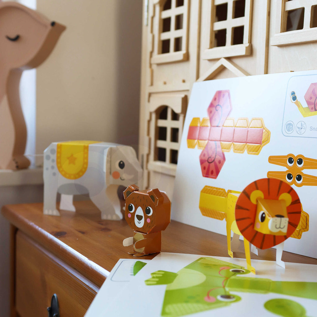 WOOPIE ART&FUN 3D Origami Kūrybinis Rinkinys – 10 Gyvūnėlių