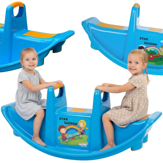 WOOPIE STAR Balansinės Sūpynės Keliems Vaikams, Mėlynos