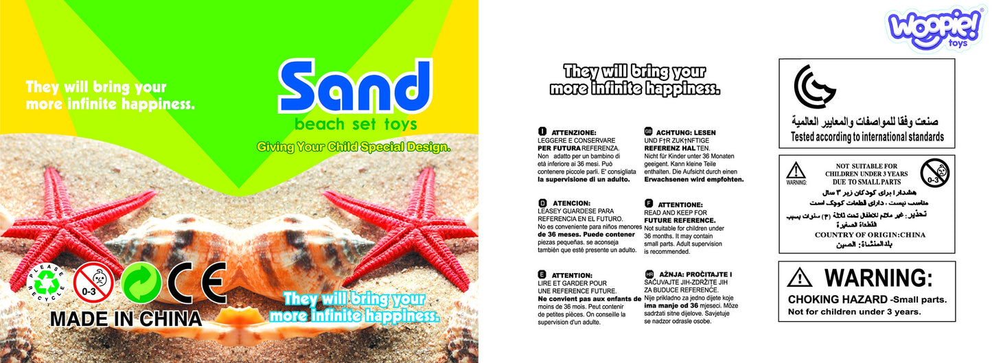 WOOPIE Dinozaurų kasinėjimų smėlio rinkinys, 9 dalys, supakuotas – vaizdas 5