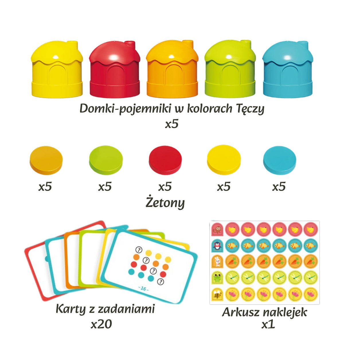 WOOPIE Edukacinis Rūšiuoklis Pamaitink Gyvūnėlius