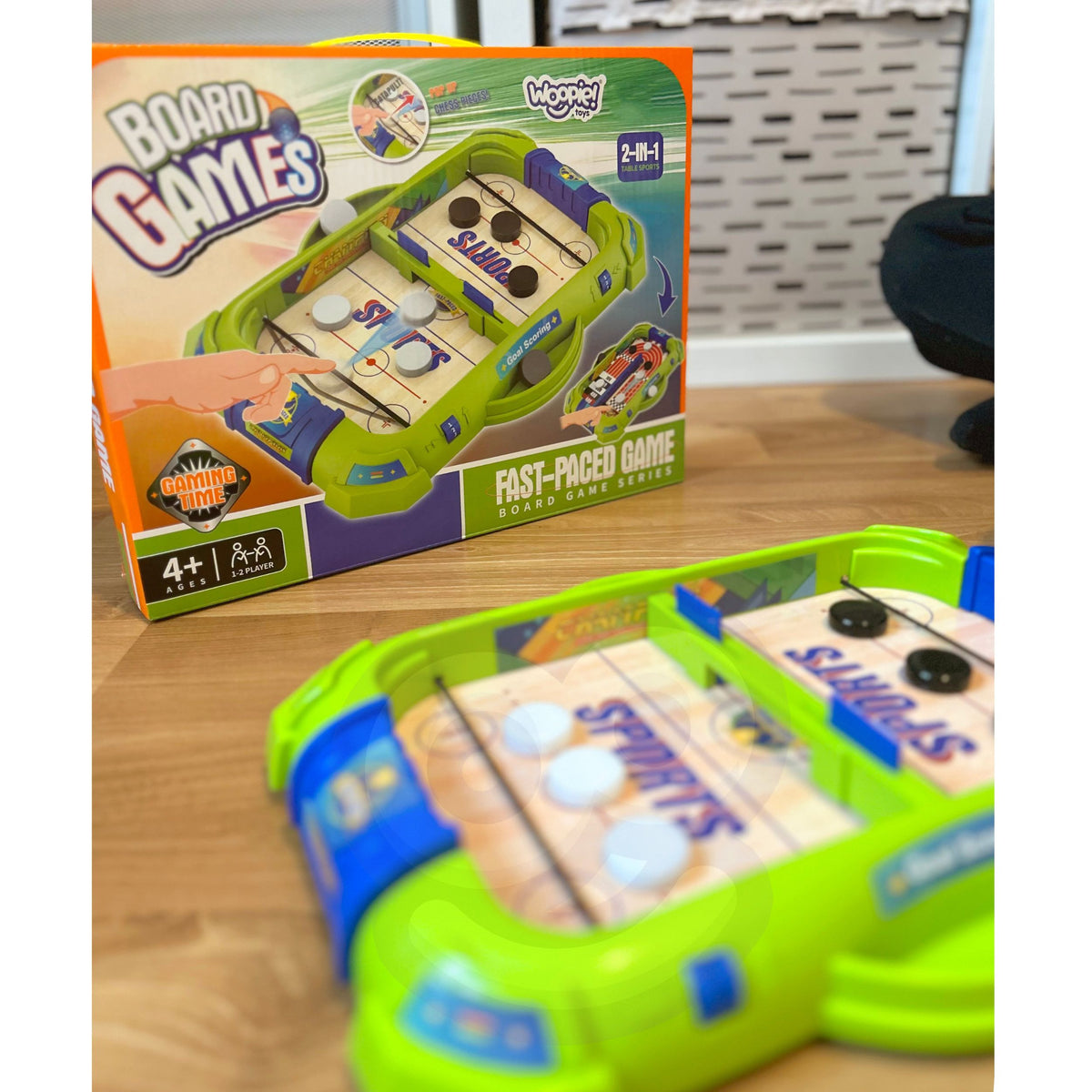 WOOPIE 2-in-1 Mini Hokejo ir Pinbolo Arkadinis Žaidimas