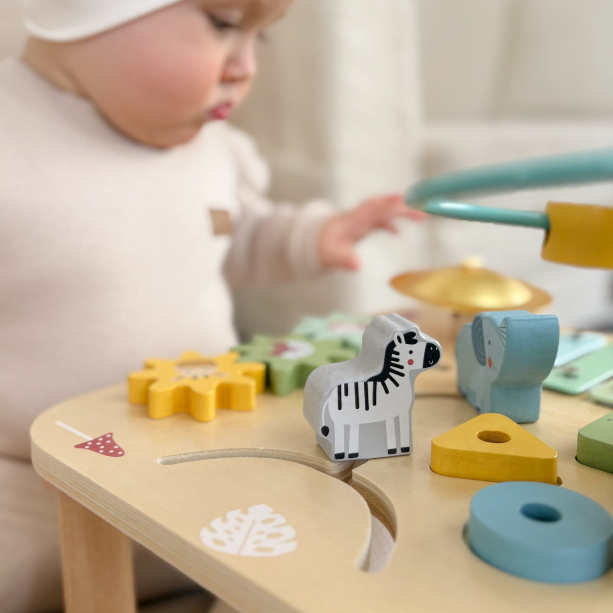 WOOPIE GREEN Medinis Edukacinis Muzikinis Stalas 5in1