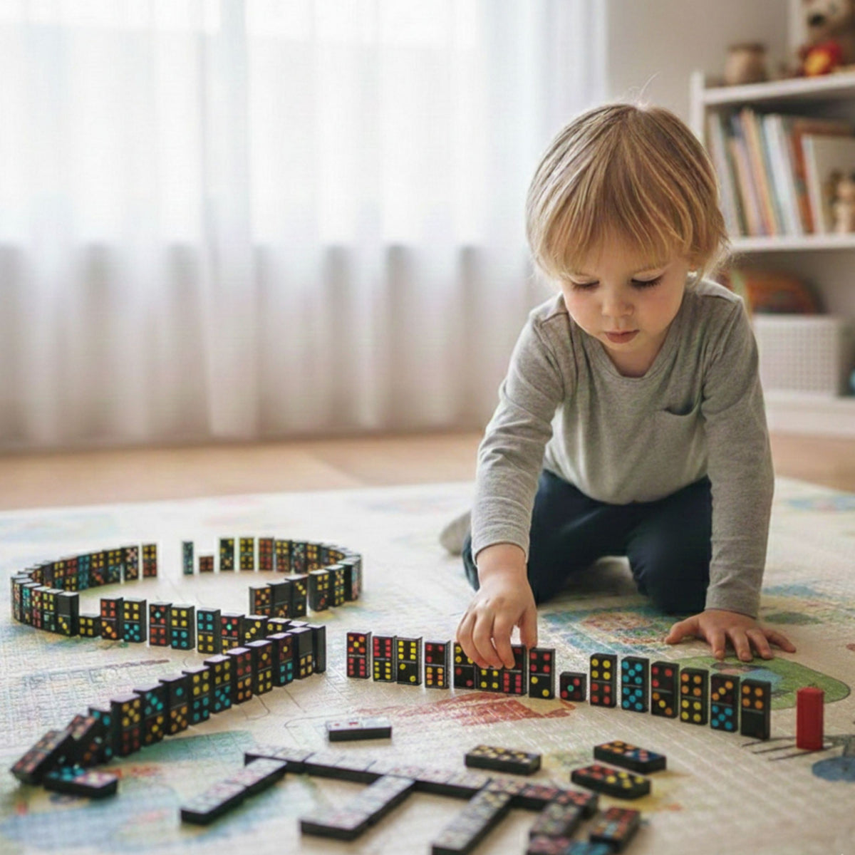 WOOPIE Domino šeimos žaidimas 28 detalės vaikams