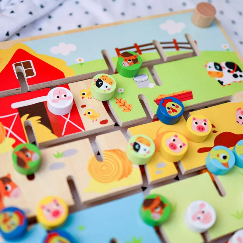 TOOKY TOY Interaktyvi mokomoji lenta, Montessori Sorter Animals and Alphabet