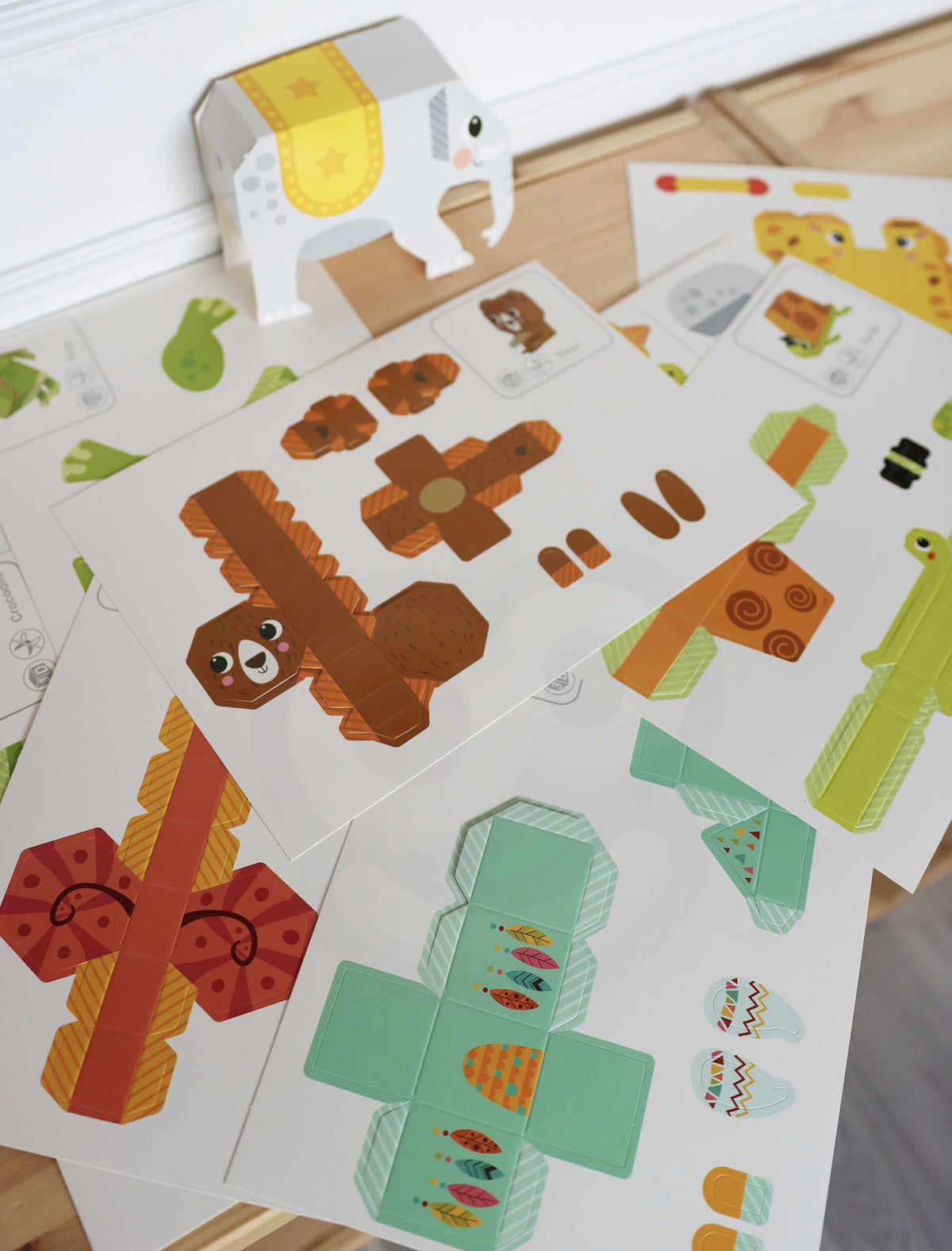 WOOPIE ART&FUN 3D Origami Kūrybinis Rinkinys – 10 Gyvūnėlių