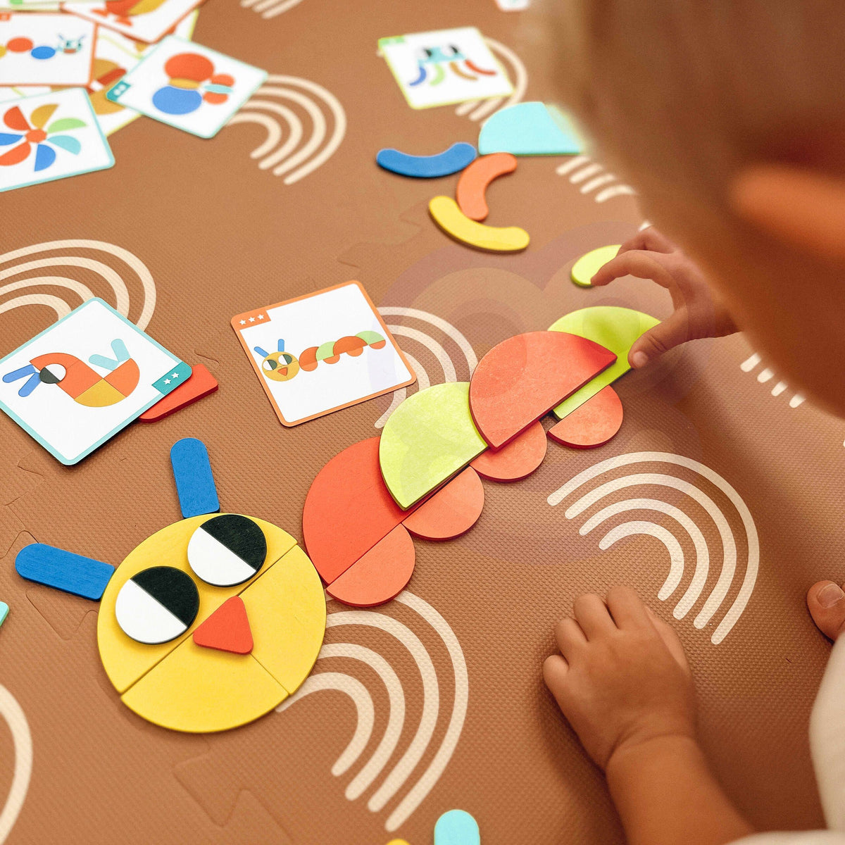 WOOPIE GREEN Medinė Montessori Dėlionė 55 Detalės FSC