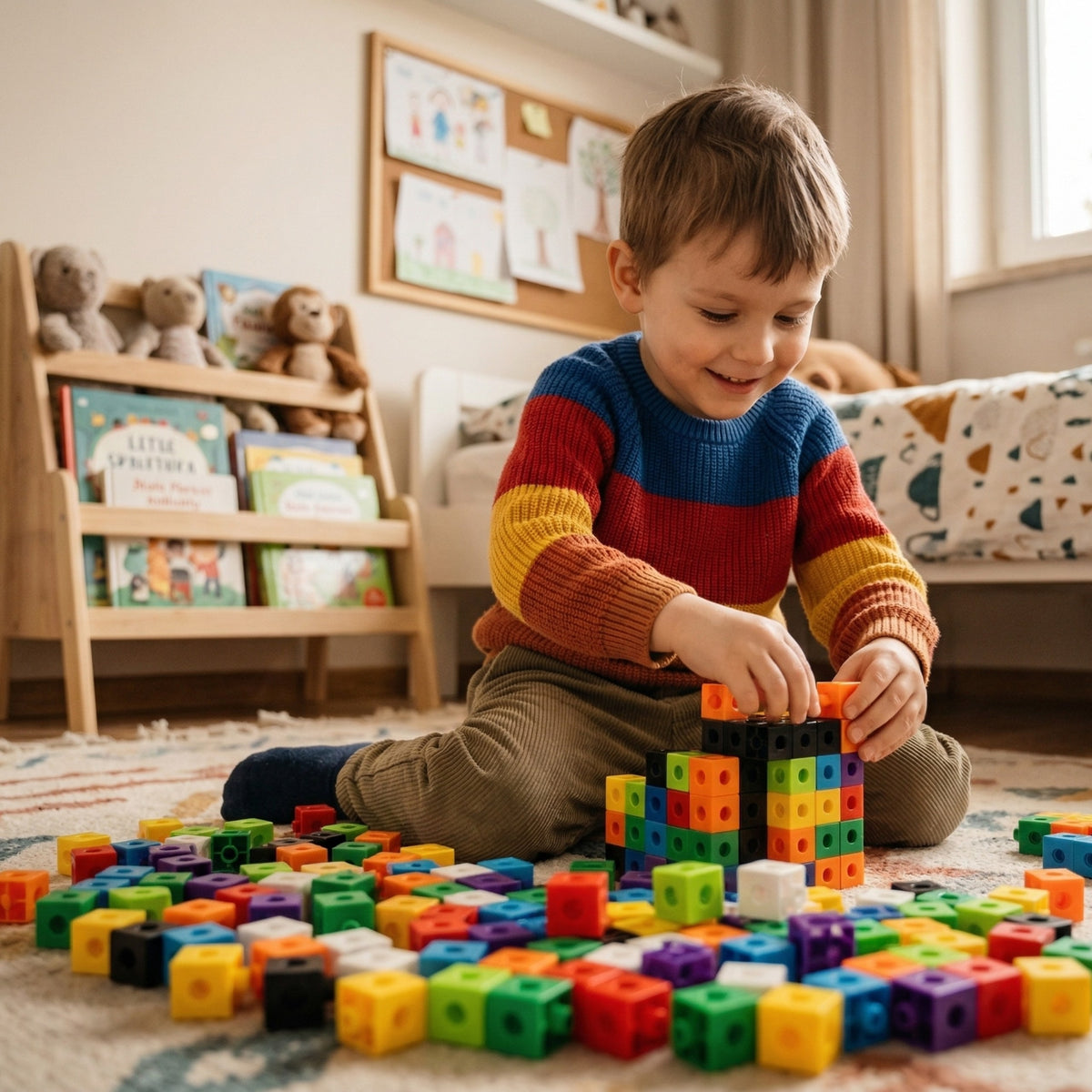 WOOPIE 3D Konstruktorius Kubeliai, 150 detalių, vaikams nuo 3 metų