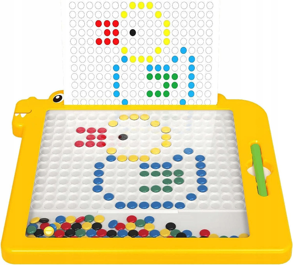 WOOPIE MagPad Magnetinė Lenta Dinozauras Montessori 110 sagutės