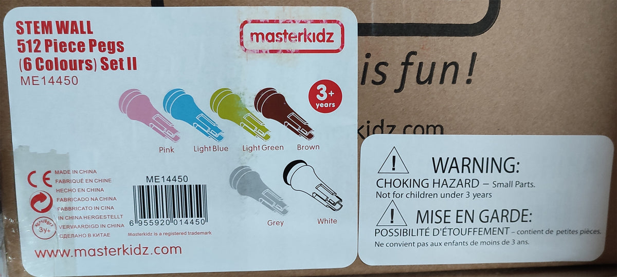MASTERKIDZ STEM lentos kaiščiai 512 vnt., 6 spalvos