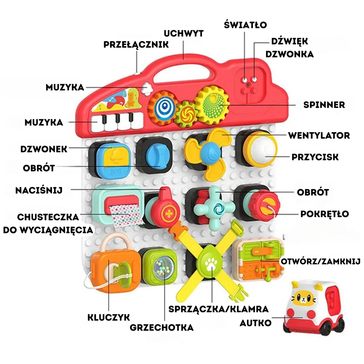 WOOPIE BABY Montessori lavinamoji lenta vaikams 18m+