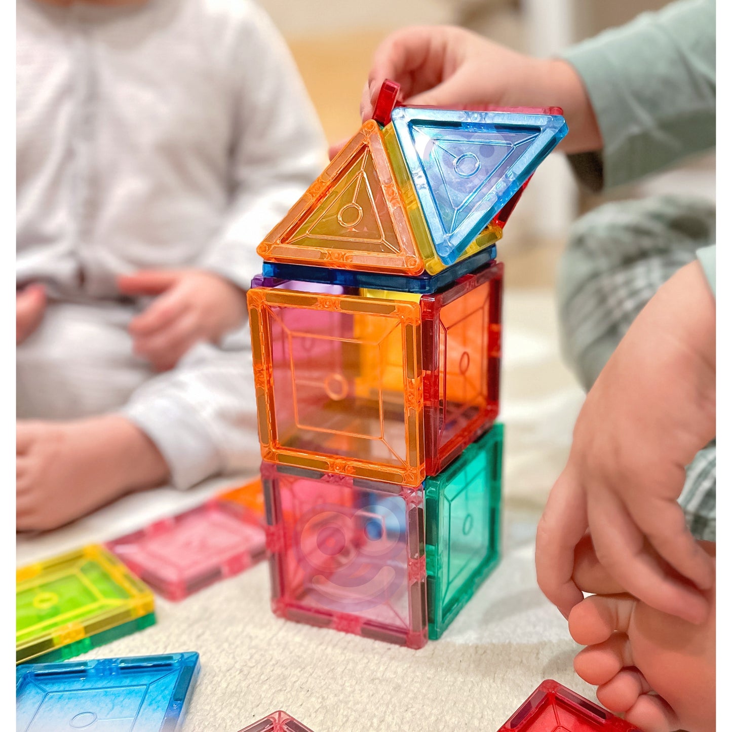 WOOPIE 3D Montessori Magnetiniai Konstruktoriaus Blokeliai Vaikams