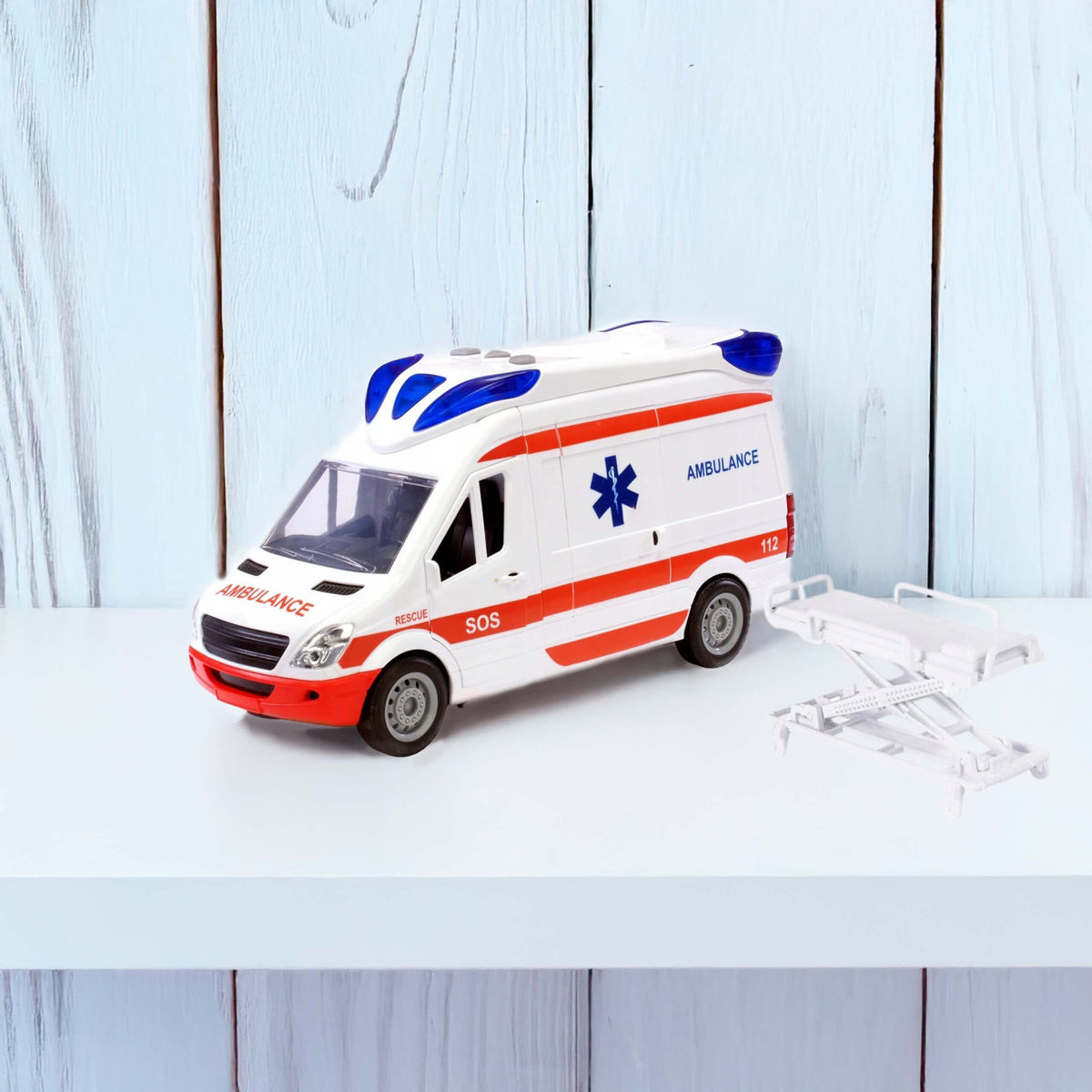 WOOPIE Greitosios Pagalbos Automobilis su Neštuvais, Garsu ir Šviesa