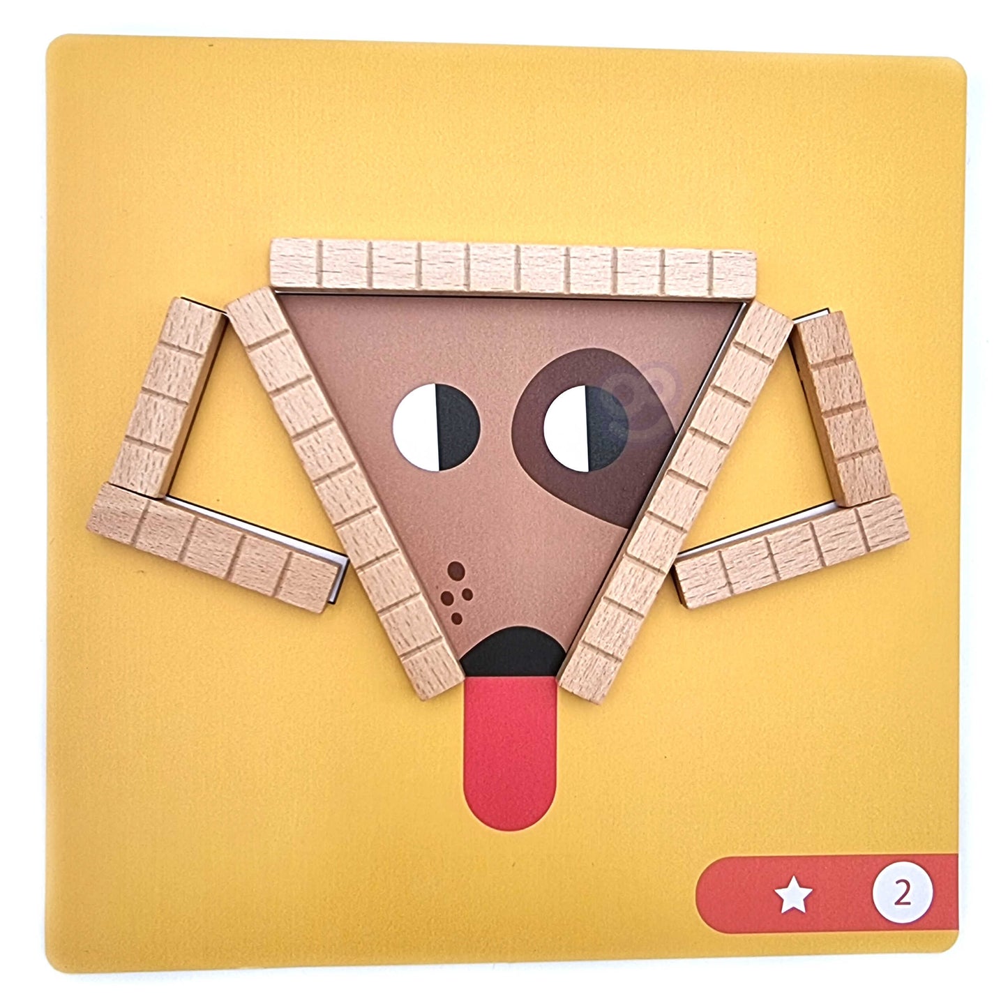 TOOKY TOY medinės magnetinės kaladėlės – loginis žaidimas/galvosūkis, 49 el, FSC – pagrindinis vaizdas