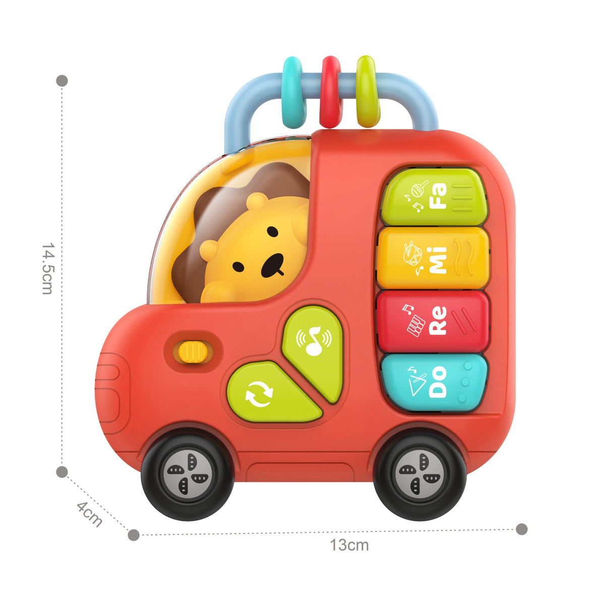 WOOPIE BABY Interaktyvus Pianinas Autobusas su Liūtu, Muzika