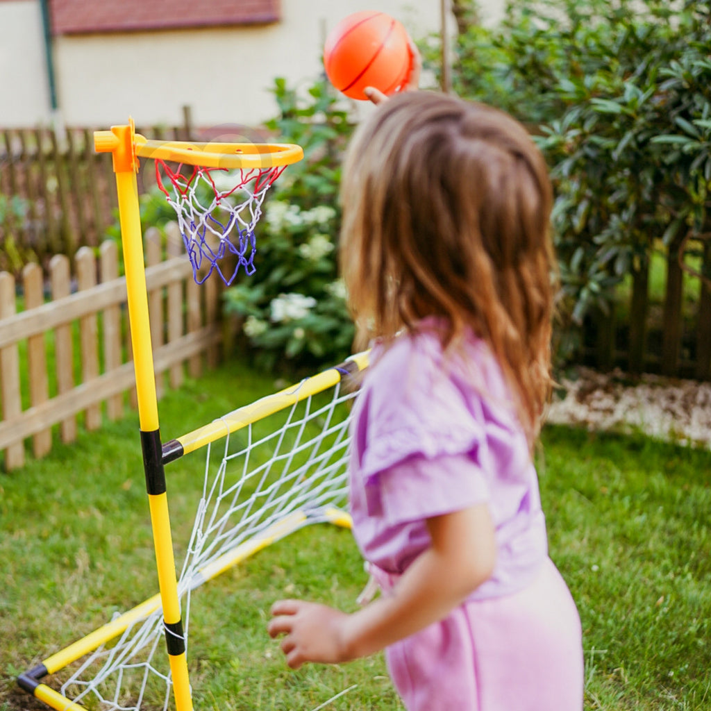 WOOPIE 2in1 sporto rinkinys: futbolo ir krepšinio vartai