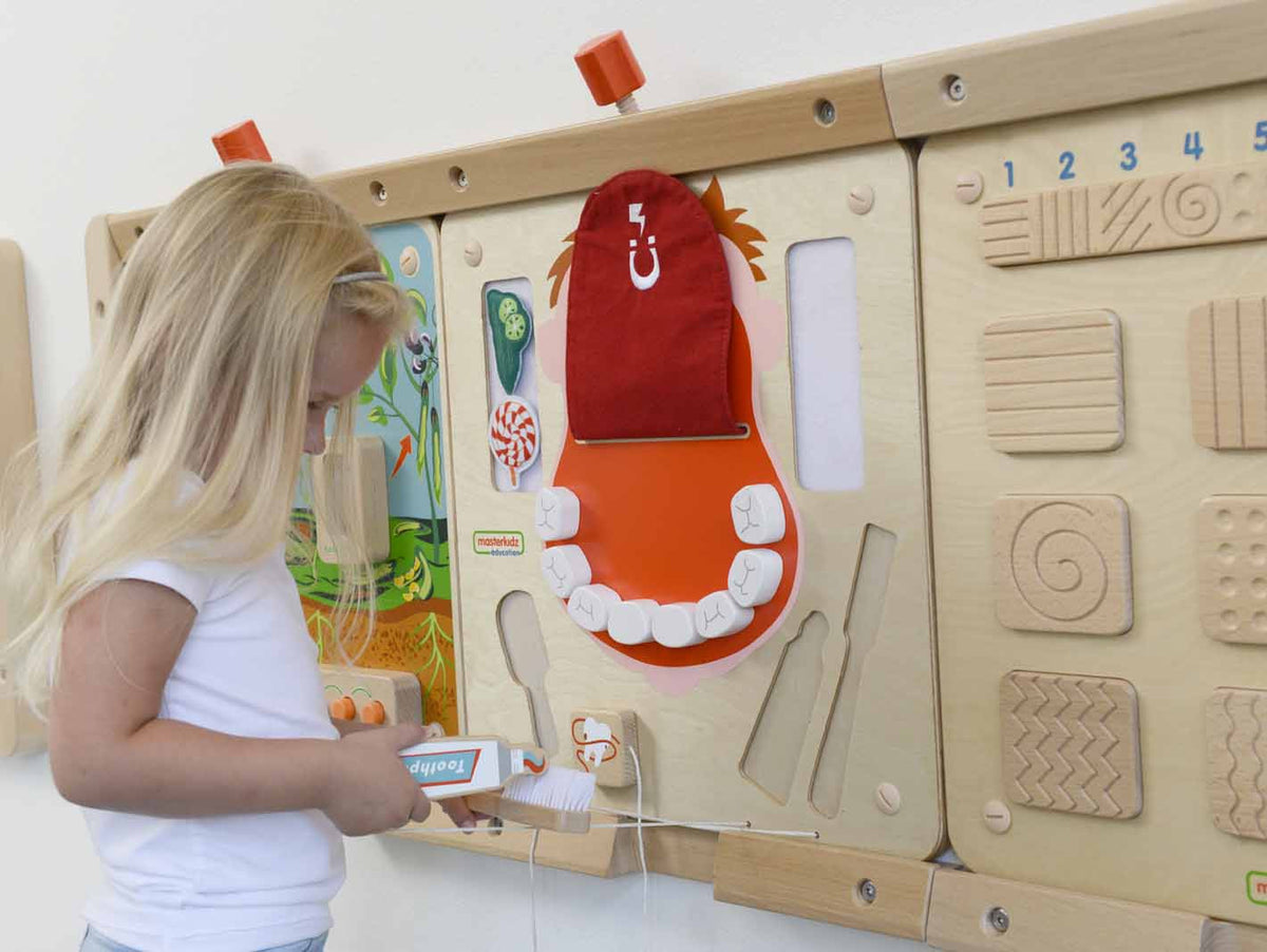 MASTERKIDZ Burnos higienos Montessori sieninė lenta