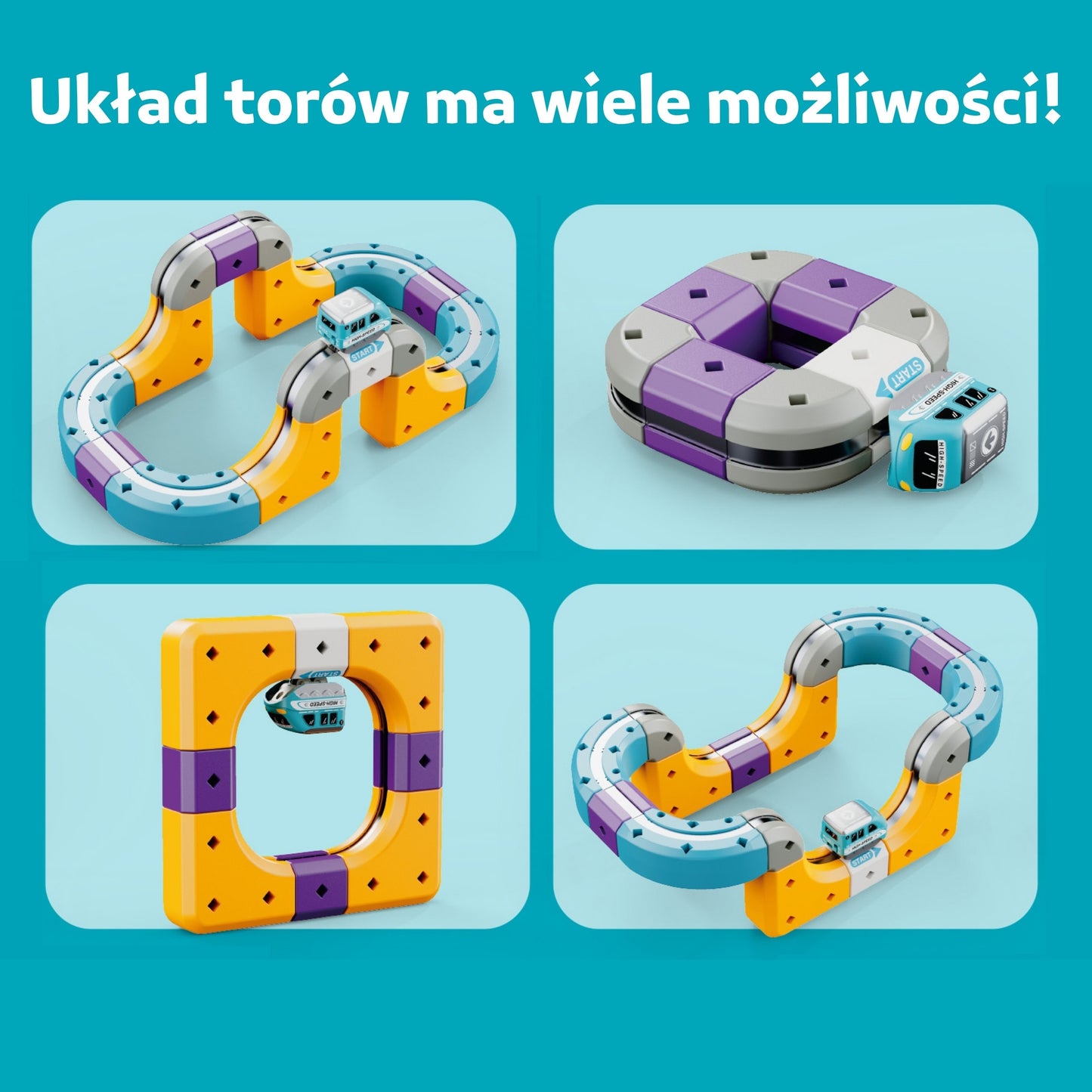 WOOPIE Magnetinė Trasa su Patraukimo Efektu STEM 39 dalys