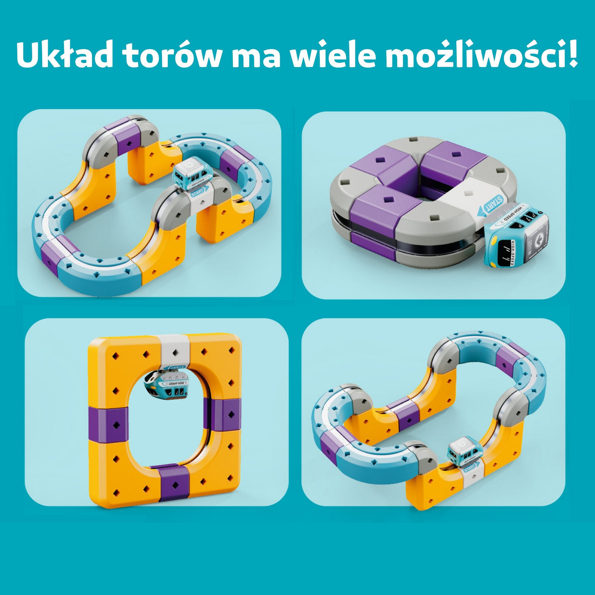WOOPIE Magnetinė Trasa su Patraukimo Efektu STEM 39 dalys