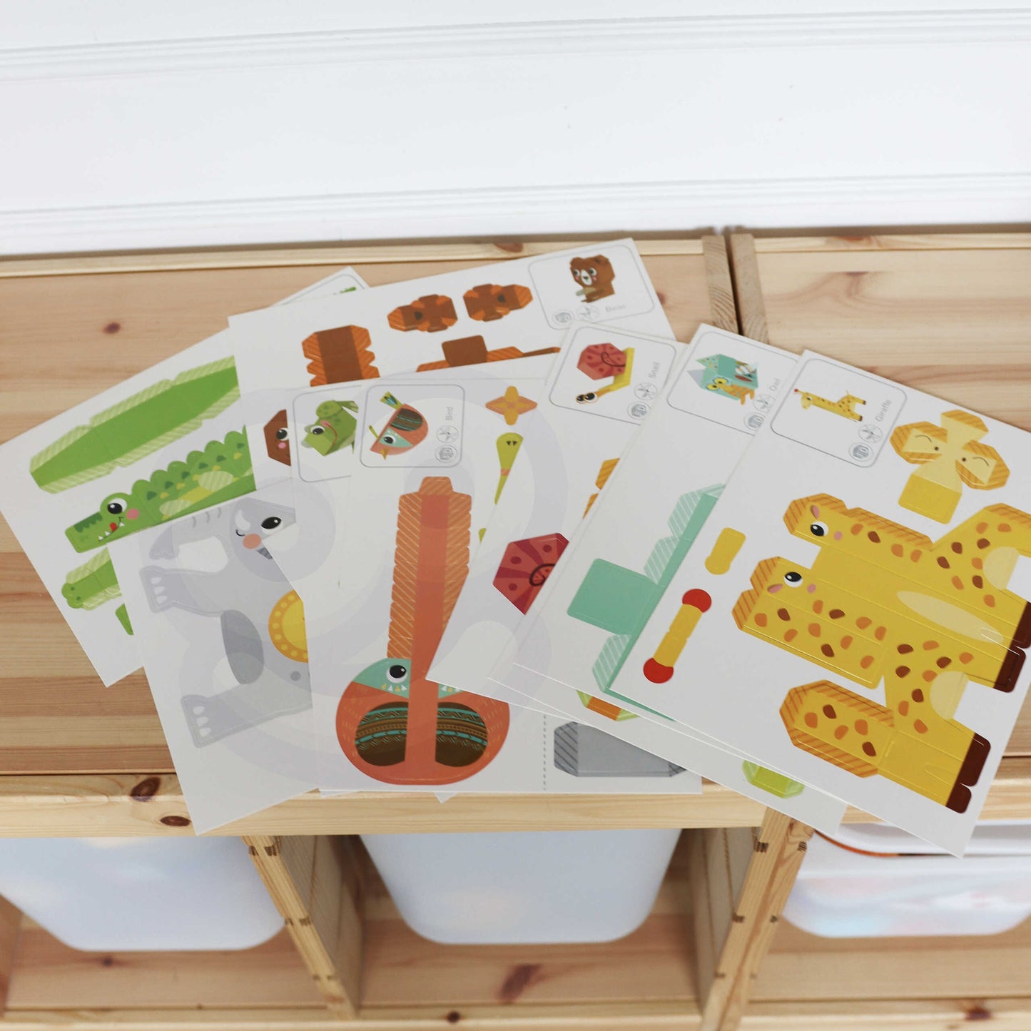 WOOPIE ART&FUN Kūrybinis rinkinys Origami 3D: 10 gyvūnėlių (Pasidaryk pats)