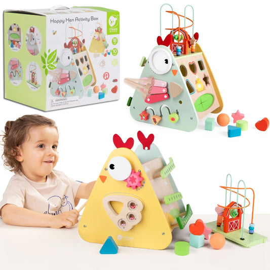 CLASSIC WORLD Montessori 10-in-1 edukacinis kubas „Laimingas ūkis“ XXL – pagrindinis vaizdas