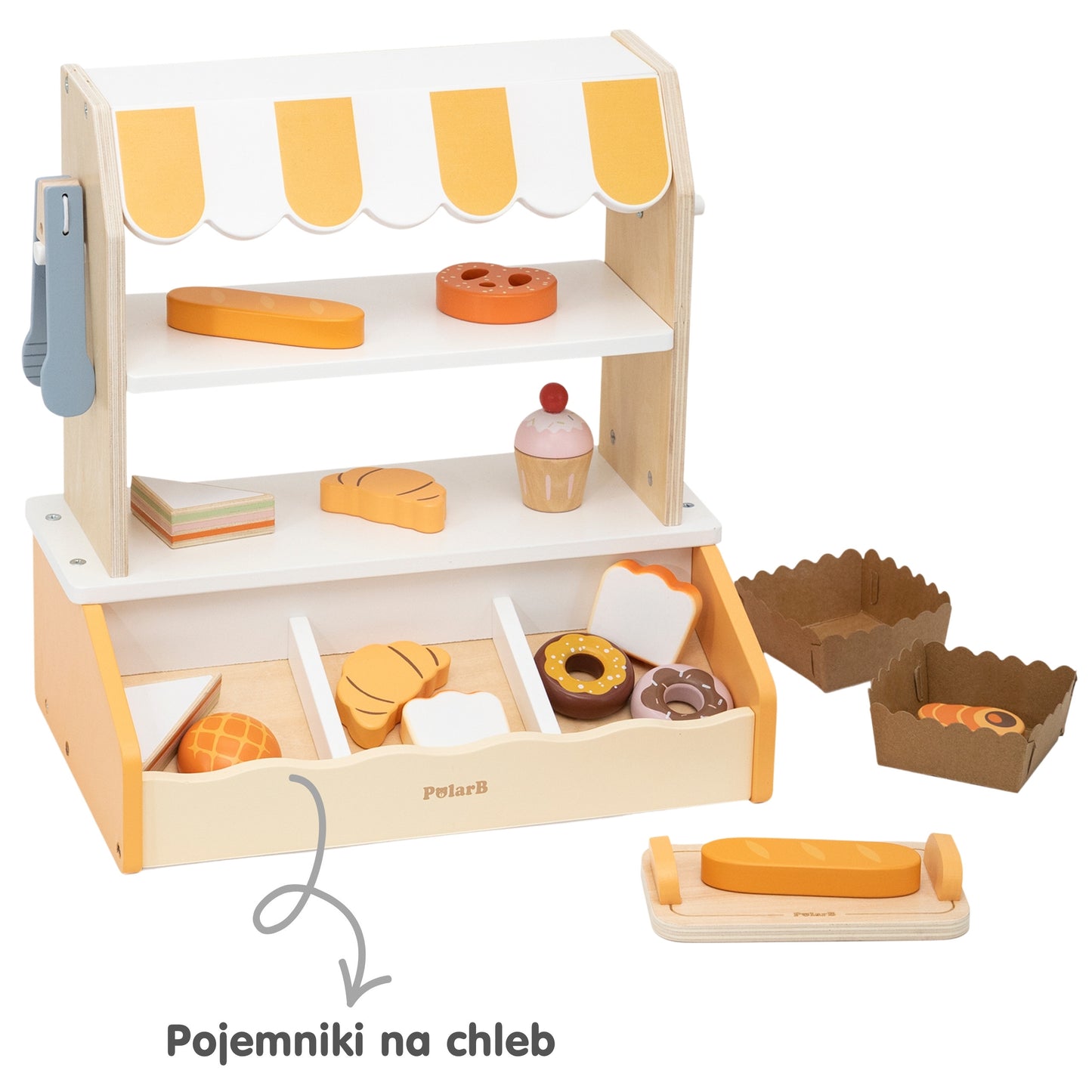 VIGA Medinė Mini Kepykla – Vaidmenų Žaidimas 16 Priedų Rinkinys