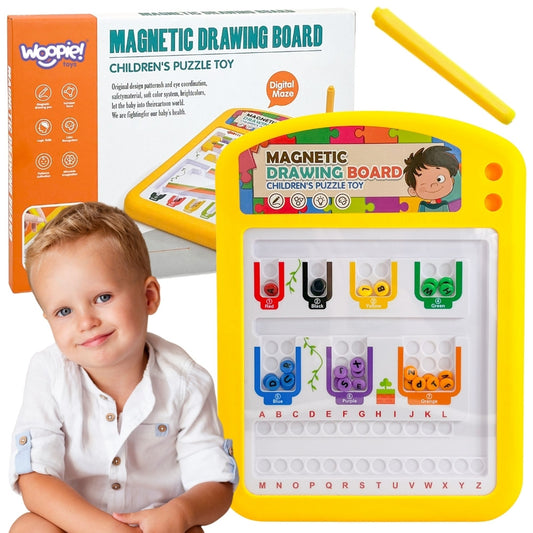 WOOPIE Magnetinė Mozaikinė Lenta Abėcėlė Rūšiuoklis 3+