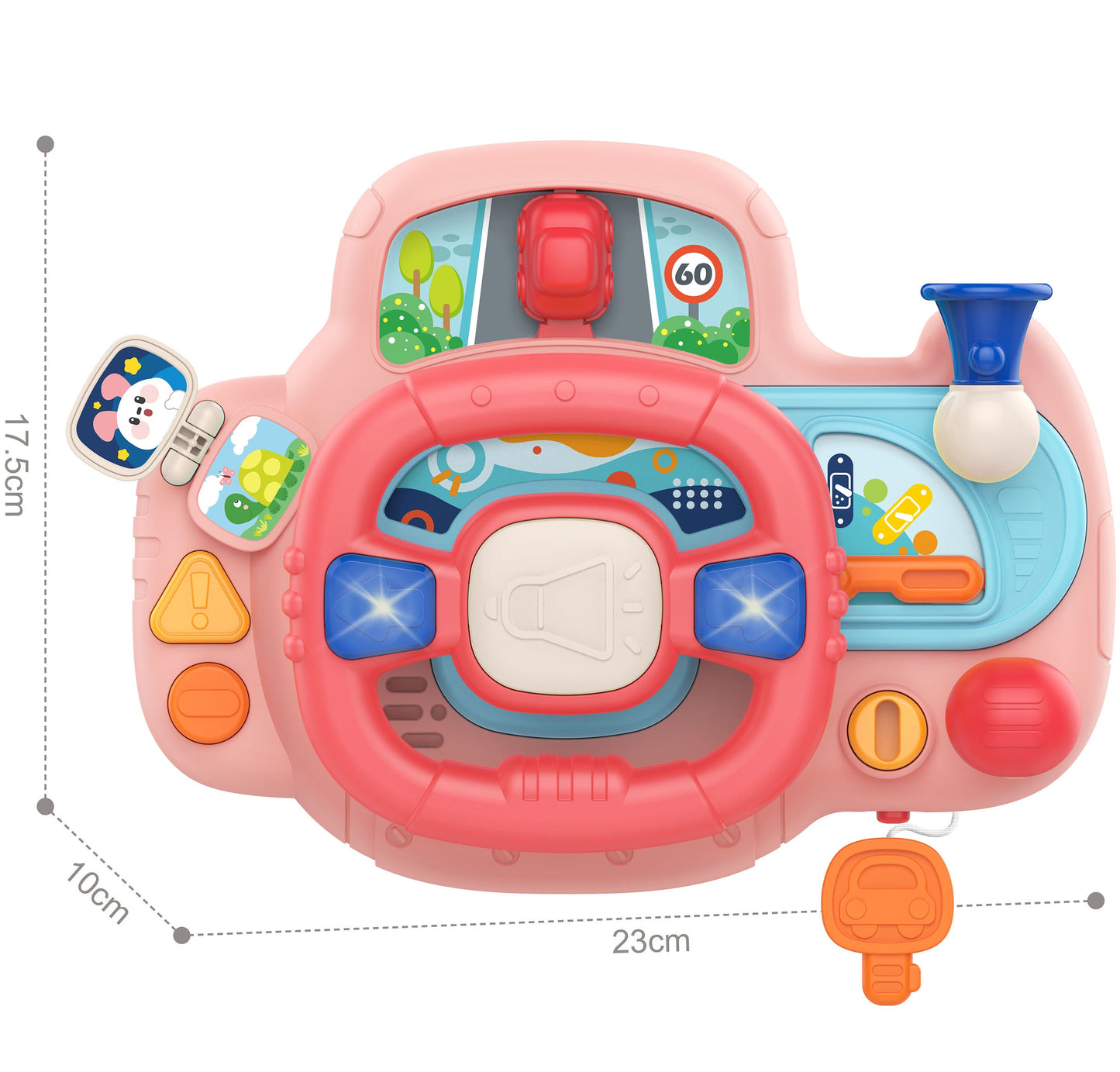 WOOPIE BABY Interaktyvus automobilio vairas su šviesomis ir garsais – vaizdas 2