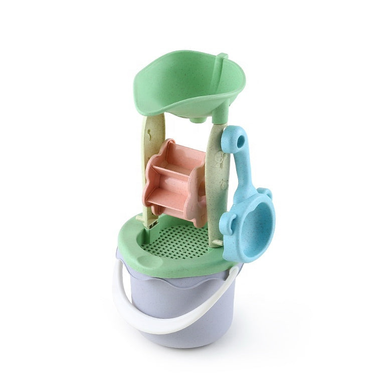 WOOPIE GREEN Smėlio žaislų rinkinys su vežimėliu, 13 dalių – vaizdas 3