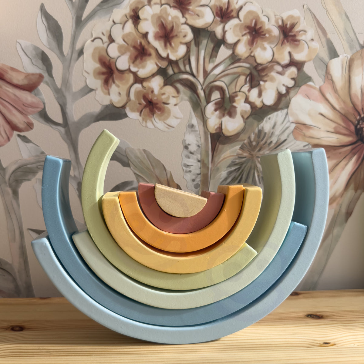 TOOKY TOY Pastelinė Vaivorykštė – Medinis Montessori Žaislas