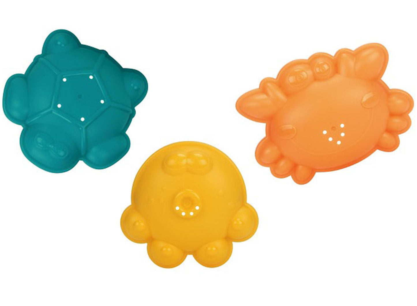 WOOPIE BABY Sulankstomas kibirėlio rinkinys su kastuvėliu, grėbliuku ir formelėmis, mėlynas, visos dalys išskleistos – vaizdas 3