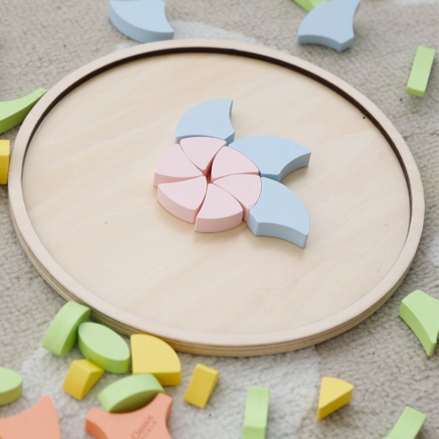 CLASSIC WORLD Pastelinė Mandala Montessori Mozaika Gėlės