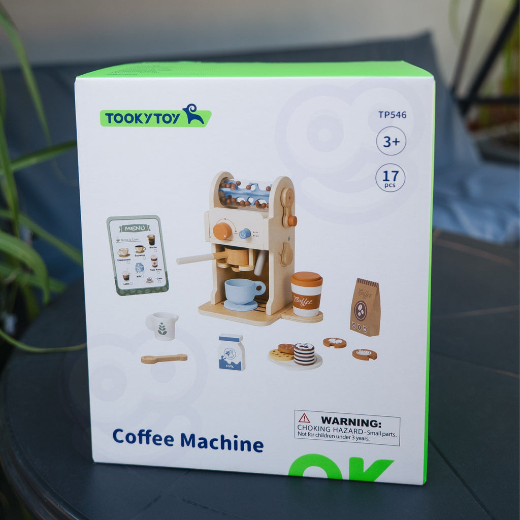 TOOKY TOY Medinis Kavos Aparatas Baristai su Priedais