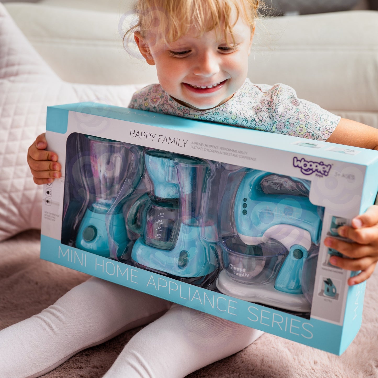WOOPIE 3-in-1 Žaisliniai Virtuvės Prietaisai: Mikseris, Blenderis, Kombainas
