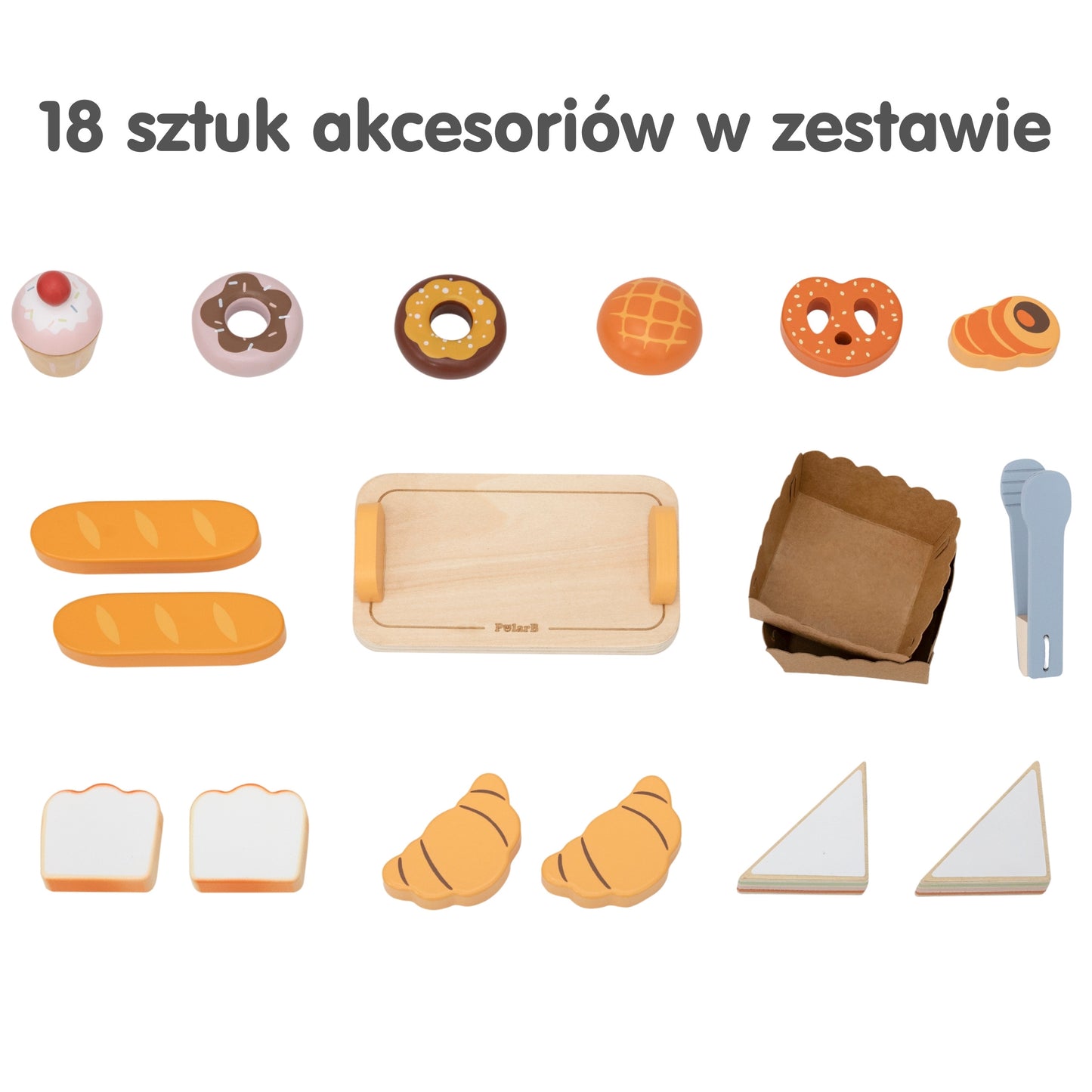 VIGA Medinė Mini Kepykla – Vaidmenų Žaidimas 16 Priedų Rinkinys