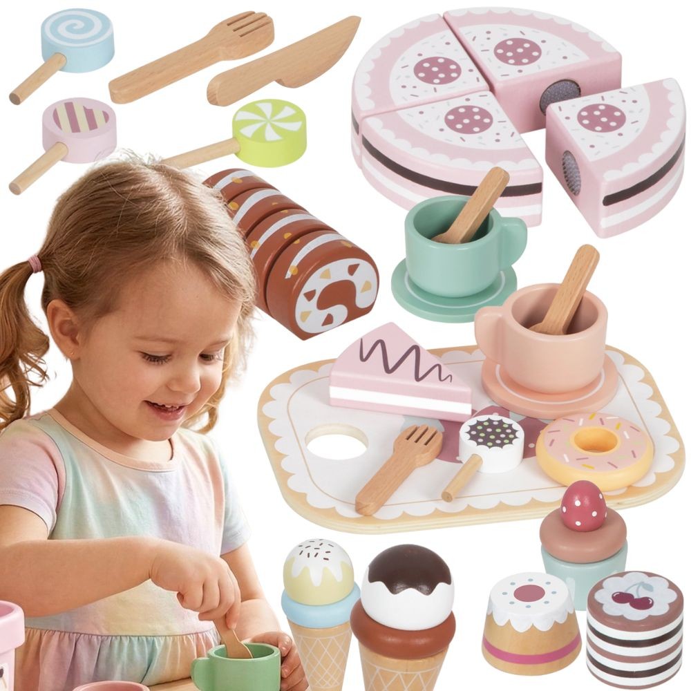 TOOKY TOY Medinis Saldumynų Rinkinys Dėžutėje – Konditerija