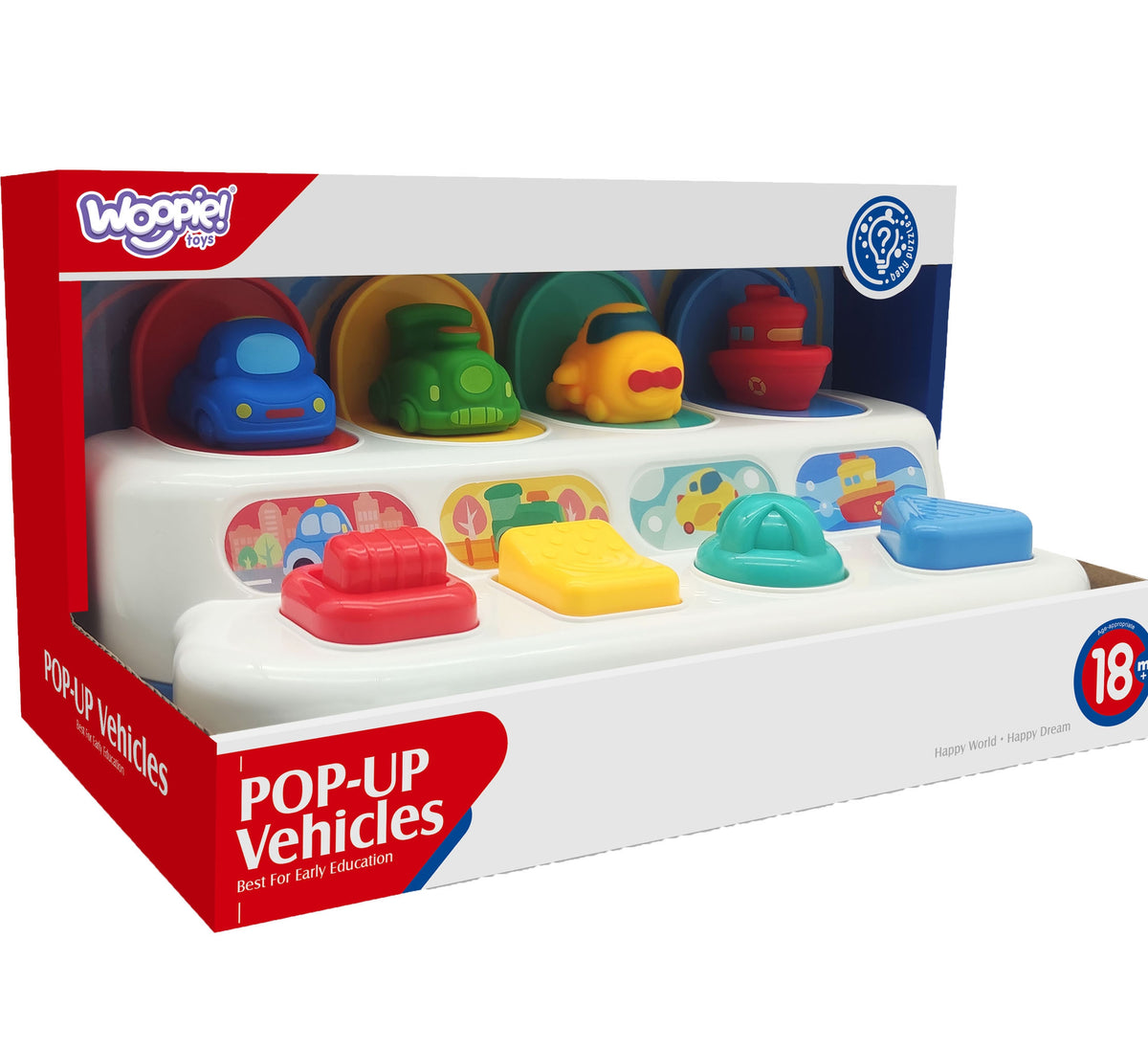 WOOPIE BABY Lavinamasis Žaislas Iššokantys Automobiliukai