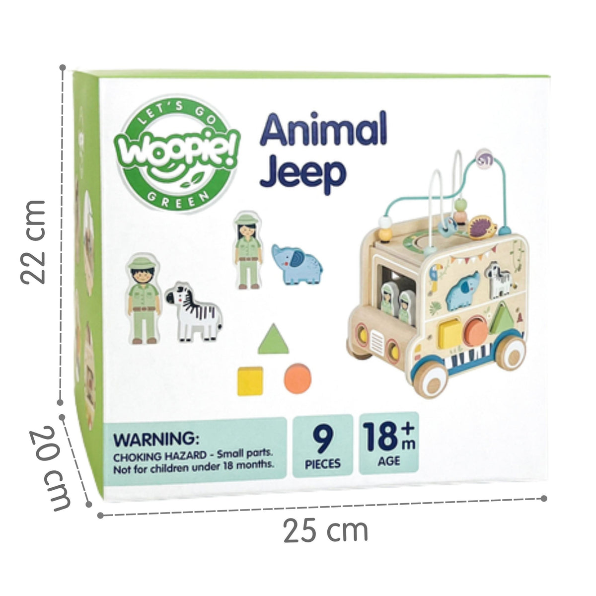 WOOPIE GREEN Medinis Aktyvumo Kubas Safario Visureigis FSC