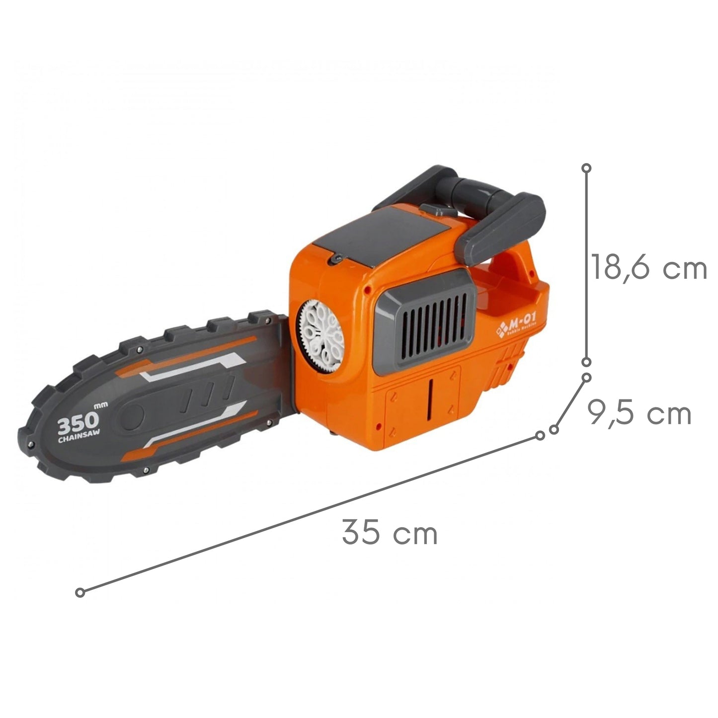 WOOPIE Muilo burbulų pistoletas Grandininis pjūklas – vaizdas 5