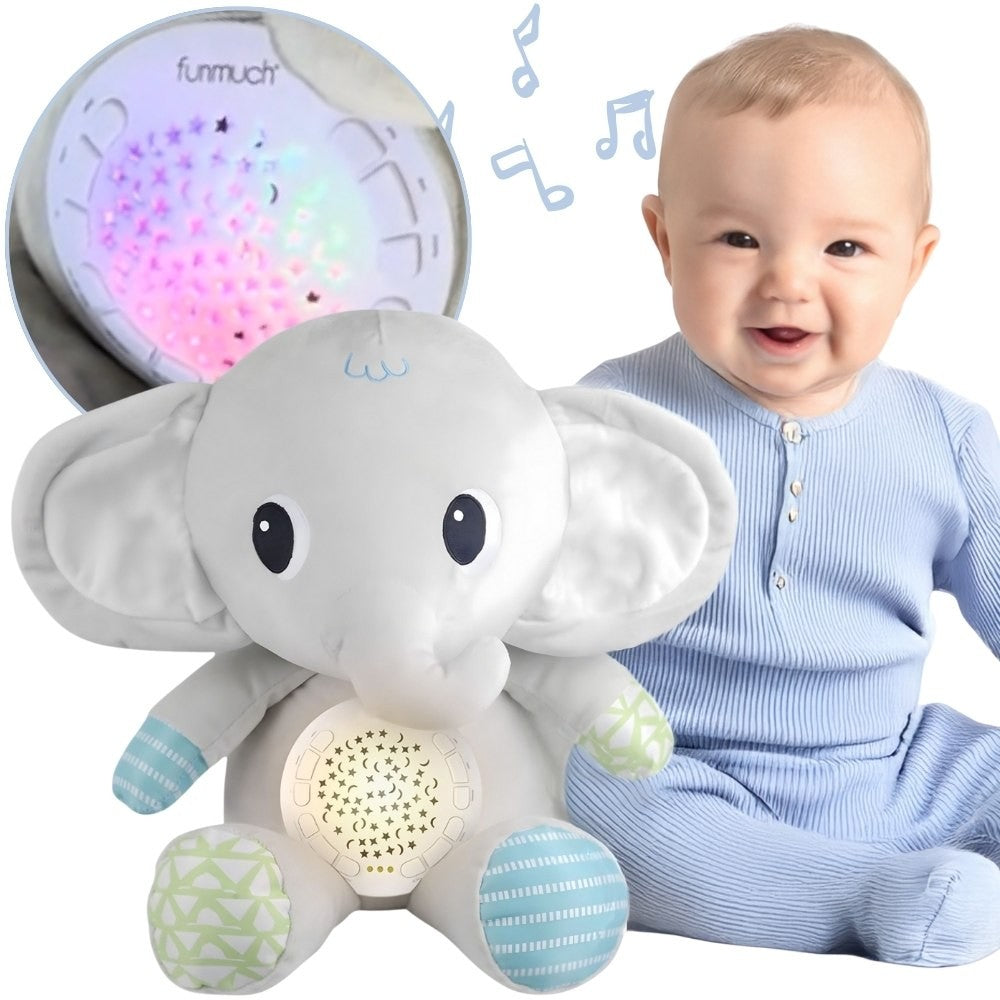 WOOPIE BABY Drambliukas su Projektoriumi ir Raminančiais Garsais 12 Melodijų