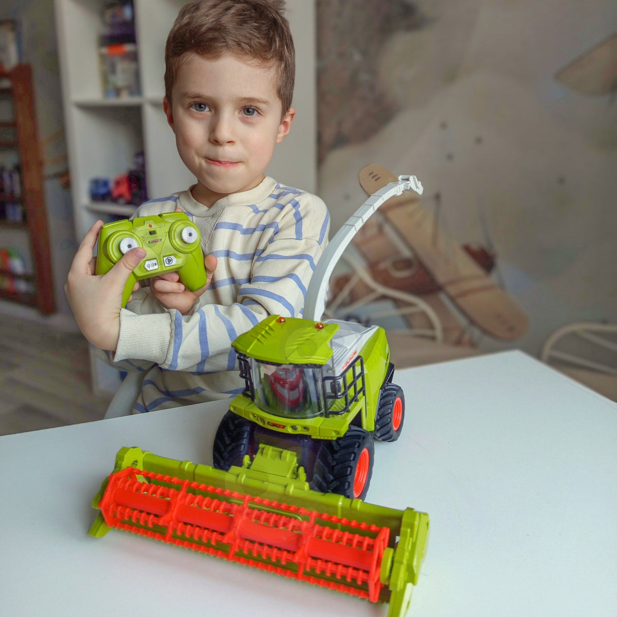 WOOPIE Radijo Bangomis Valdomas Kombainas Žalias