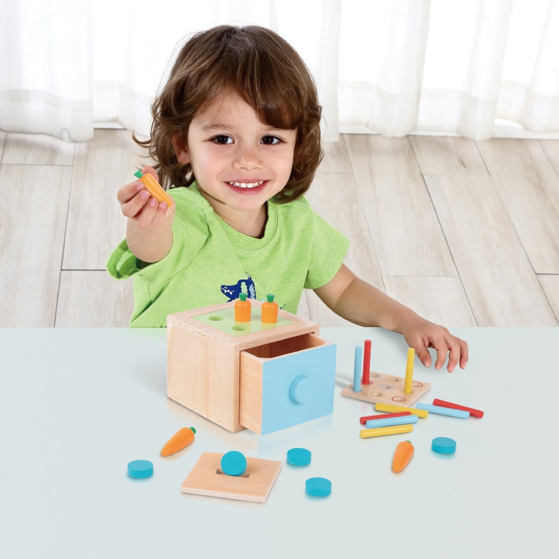 TOOKY TOY XXL Montessori edukacinė sensorinė dėžė su fiksatoriais – vaizdas 9