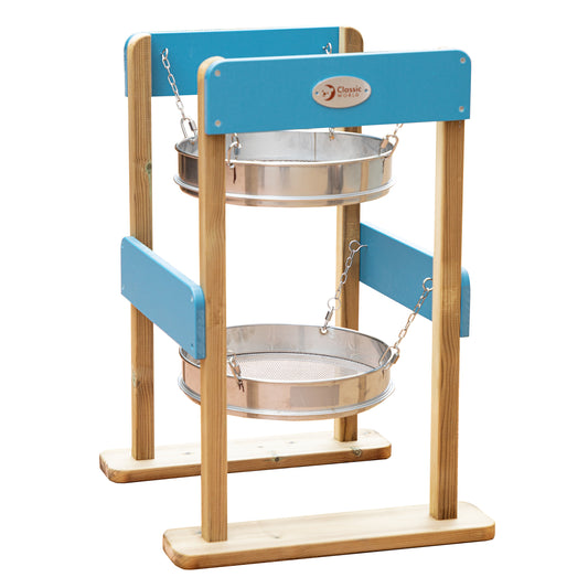 CLASSIC WORLD EDU Dvigubas medinis sietas žaidimams smėlyje – pagrindinis vaizdas